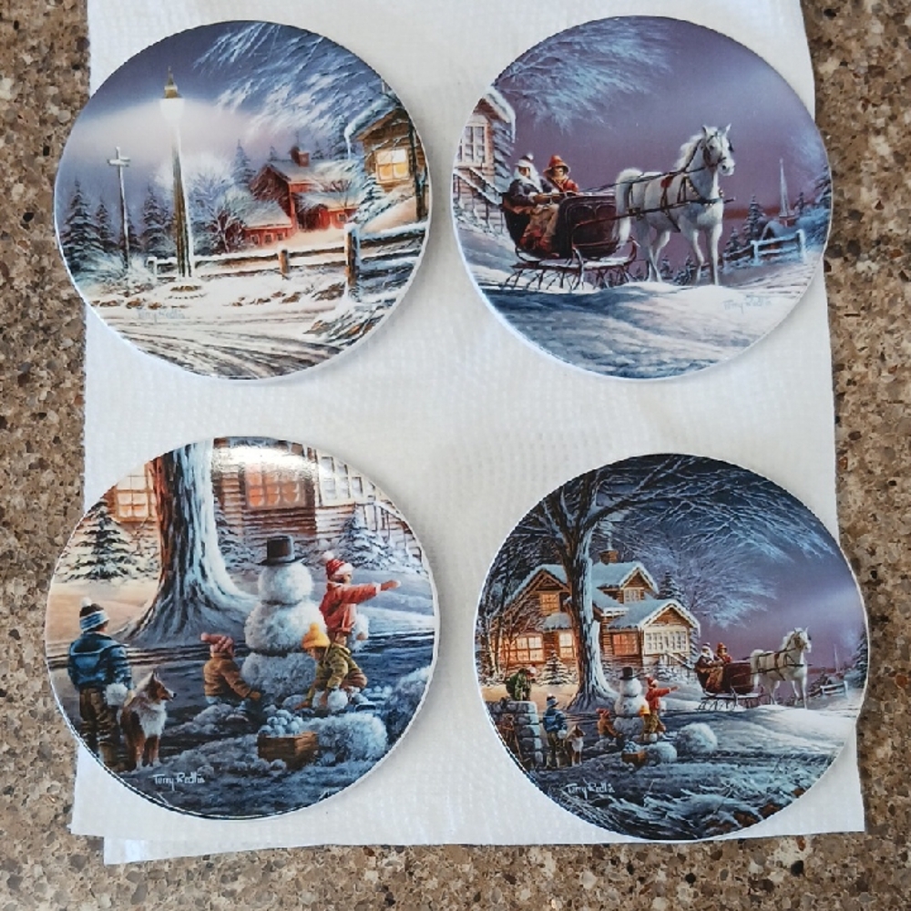 Winter Wonderland Holiday Mini Plate Set